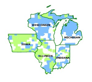 Population changes since 1969, by county