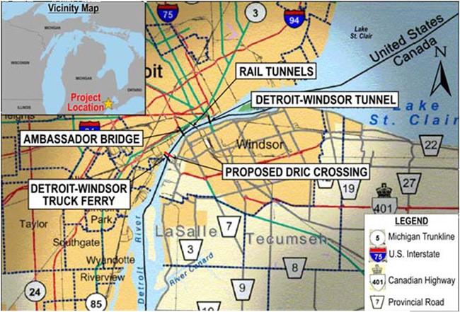 Michigan-Ontario border crossings