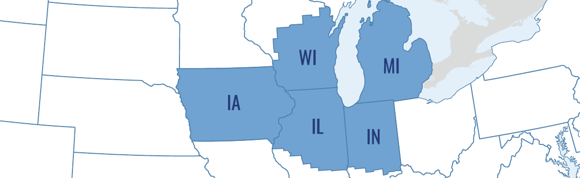 Map of the 7th Federal Reserve District